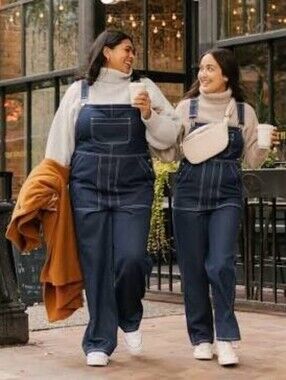 Smash + Tess Dark Denim Overalls Size 2XL
